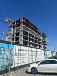 продажа квартир трёх комнатную аламидин 1: 2 комнаты, 69 м², Элитка, 13 этаж, ПСО (под самоотделку)