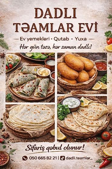 evde qablasdirma işi: Aşpaz tələb olunur, Qutabçı — 1