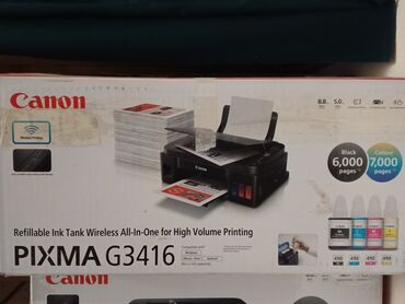 laptop qiymətləri: Canon Pixma G3416 Funksiyalar: Wi-Fi, Print, Copy, Scan, Cloud Link