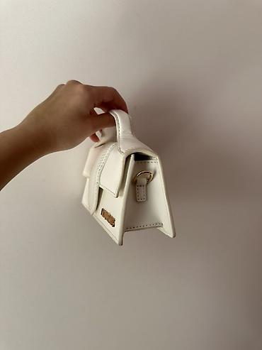 Çantalar: Jacquemus Le Chiquito üslubunda mini çanta - Rəng: ağ/ivori - — 3