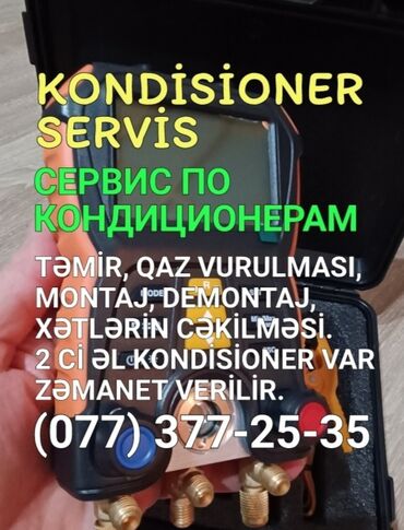 kondisioner quraşdırılması: Təmir, Split kondisionerlər, Təmizləmə, Zəmanətlə, Pulsuz diaqnostika