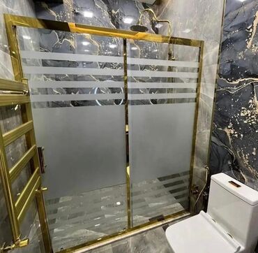 Duş kabinaları, arakəsmələr: Yeni Üstü açıq kabina, Künc üçün, Pulsuz çatdırılma — 14