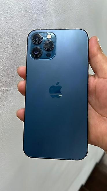 IPhone 12 Pro Max, Б/у, 256 ГБ, Pacific Blue, Защитное стекло, 77 % at lalafo.kg IPhone 12 Pro Max, Б/у, 256 ГБ, Pacific Blue, Защитное стекло, 77 %