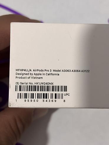 samsung bads: Беспроводные вакуумные наушники, Apple, Airpods Pro 3, Новый — 4