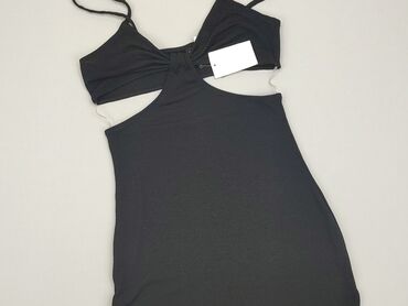 czarna sukienki z kołnierzykiem: Dress, S (EU 36), H&M, condition - Perfect