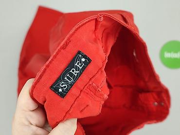 szerokie spodnie pull: Spodnie materiałowe damskie, rozmiar L — 4