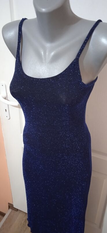 haljina sa jednim rukavom: M (EU 38), color - Light blue, Evening, With the straps
