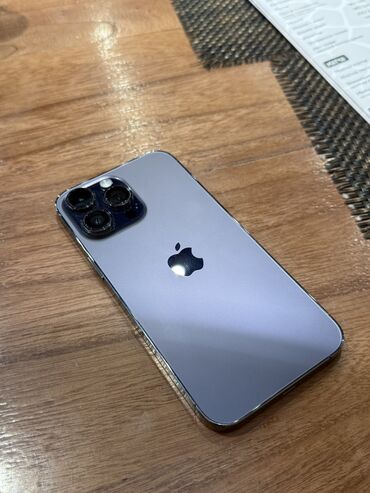 iphone 14 рассрочка: IPhone 14 Pro Max, Б/у, 128 ГБ, Deep Purple, Чехол, Кабель, Коробка, 86 %