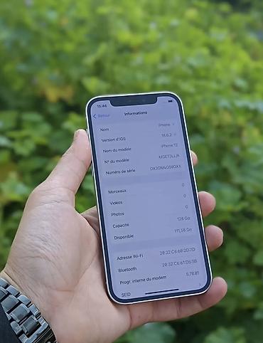 iphone usb: IPhone 12, 128 GB, Ağ, Zəmanət, Kredit, Simsiz şarj — 8