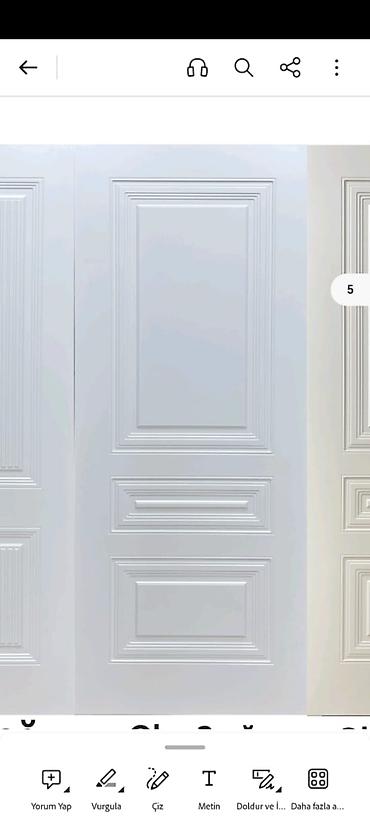 Ağ rəngdə klassik dizaynlı otaq qapısı - Material: MDF/HDF əsaslı lalafo.az -da Ağ rəngdə klassik dizaynlı otaq qapısı - Material: MDF/HDF əsaslı