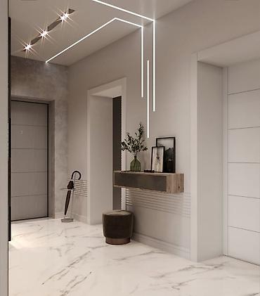 Керамогранит: Ремонт квартиры современный интерьер и дизайн под ключ — 27