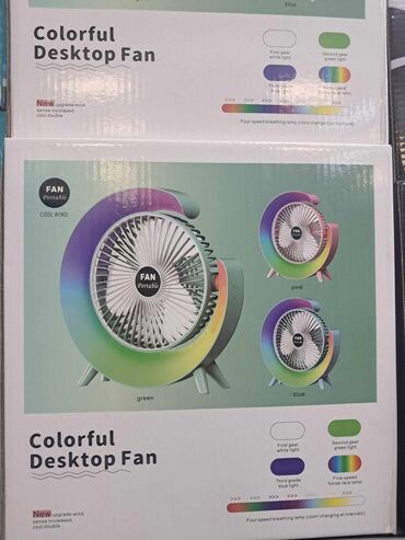 Podni ventilatori: Вишенаменски шарени десктоп мали вентилатор Опис — 7