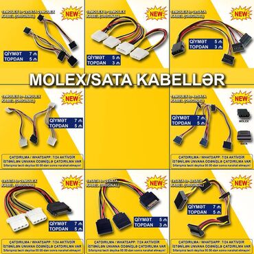 ekran kartı notebook: Kabellər "Molex/SATA" 🚚Metrolara və ünvana çatdırılma var