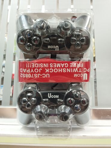 stol üstü qaz peçi: Ucom UC-JS708S2 kompüter oyun joypadı. İki ədəd qoşa şoklu joypad