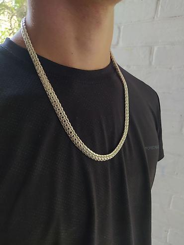 Серебряные цепочки: Серебряная цепь Лисий хвост 90 гр 55 см Ручная работа Серебро 925 — 9