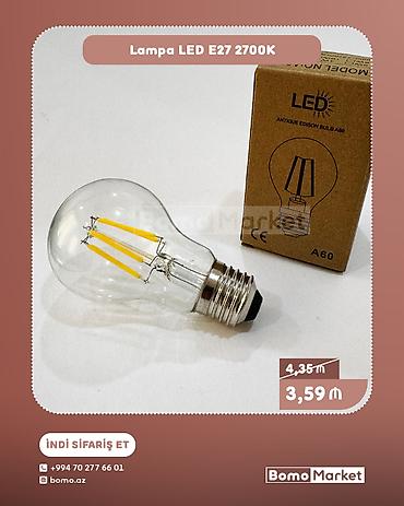 Yeni, LED lampa, Zəmanətsiz lalafo.az -da Yeni, LED lampa, Zəmanətsiz