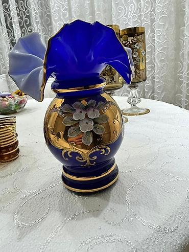 Вазы: Одна ваза, Богемское стекло — 1