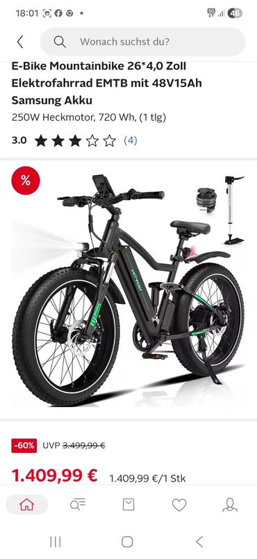 Elektrik velosipedlər: HITWAY elektrik velosipedi – güclü fat-bike Xüsusiyyətlər: - — 10