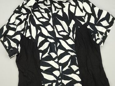 czarne bluzki z krótkim rękawem allegro: Women's blouse, size S (EU 36)