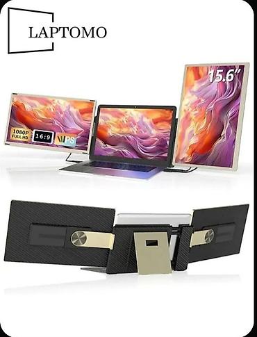 14 promaks: LAPTOMO üçlü noutbuk genişləndiricisi – 2 əlavə portativ monitorla tam — 1
