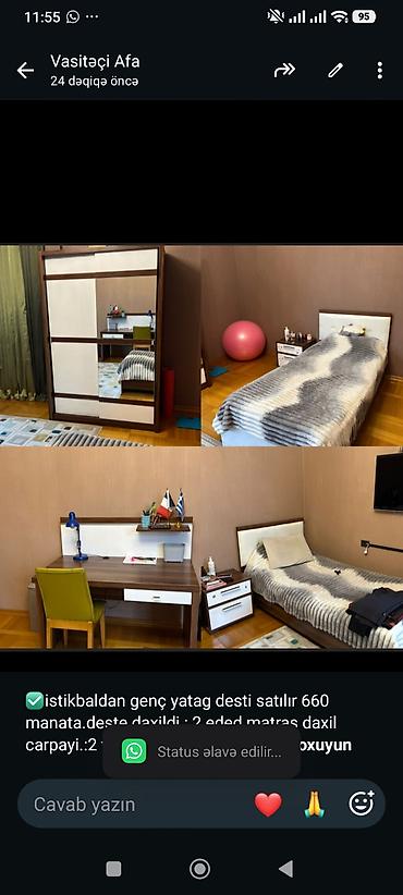 ✅istikbaldan genç yatag desti satılır 660 manata.deste daxildi : 2 lalafo.az -da ✅istikbaldan genç yatag desti satılır 660 manata.deste daxildi : 2