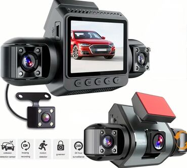 Mətbəx texnikası: Avtomobil üçün 4 kameralı DVR video‑qeydiyyatçı Ayna tələbinə uyğun ✅
