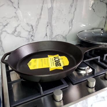 сковорода для жаровни: Новая большая чугуная сковорода. Американский бренд Lodge, диаметр