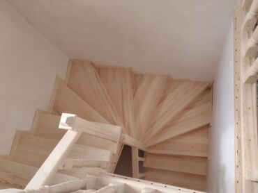 Pilləkən məhəccərləri: Taxta pilləkənlərin və taxta qapıların yığılması.Zəmanət var! Sərfəli̇ — 23