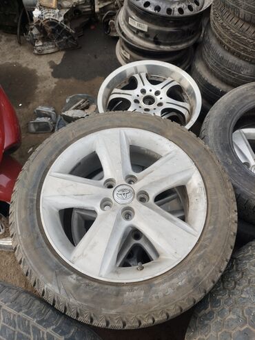 купить диск на машину: Дөңгөлөктөр монтажда 215 / 55 / R 17, Кыш, Колдонулган, Жеңил унаалар, Куйма, тешиктери - 5