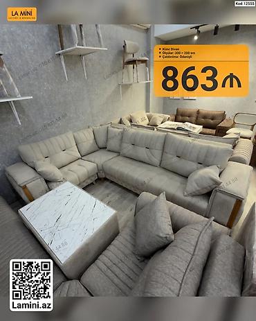 divan pufik: Künc divan – La Mini - Model: Künc divan - Ölçülər: 300 × 200 sm - — 1