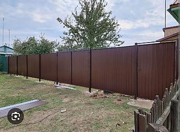 Профлисты для заборов: Забор из профнастила заборы из профнастила забор из гитер сетки — 14