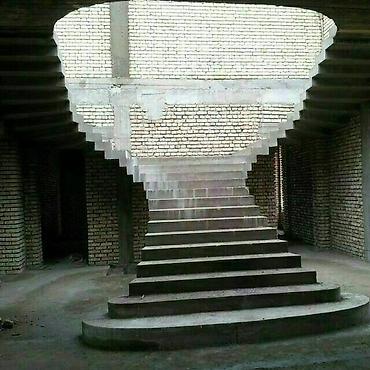 Обшивка лестниц: Леснитса тепкич куямиз бетондан — 11