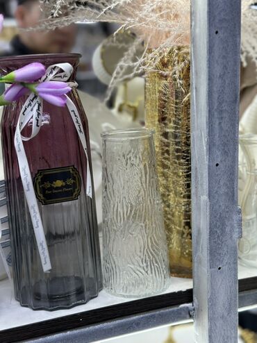 стеклянные формы: Набор декоративных ваз - Материал: стекло и кристаллическое стекло. -