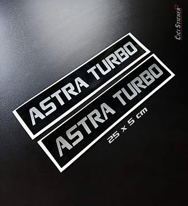 stikeri: Opel astra TURBO nalepnice - AStra turbo nalepnice - 2750 Set — 1