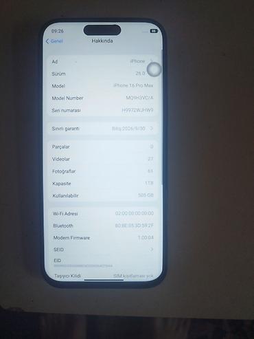 iphone 1: IPhone 17 Pro Max, 1 TB, Qara, Face ID — 3