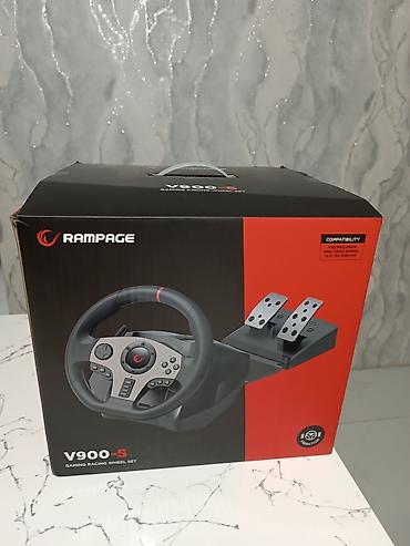 Rampage V900-S Gaming Racing Wheel Set PS3, PS4, PS5, Xbox One, Xbox