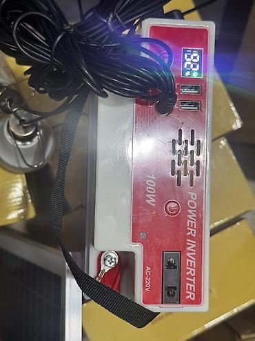 100w: Күн чырак (солнечный) 12v 22.8AH 220v 100w, 5v Лампочка 2шт 5ваттан — 3