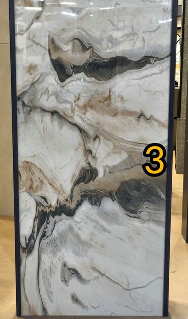 Керамогранит: Назначение: Для пола, цвет - Бежевый, Глянцевое покрытие, 60x120 см — 3