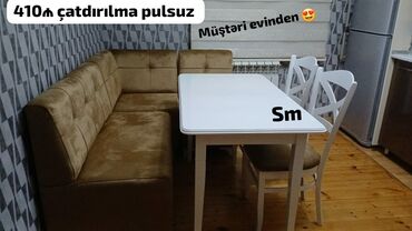 mətbəx stol dəsti: *Sifarişlə hazırlanır* ✔️Kuxna üçün stol stul dəsti✨✨. 2 stul 1