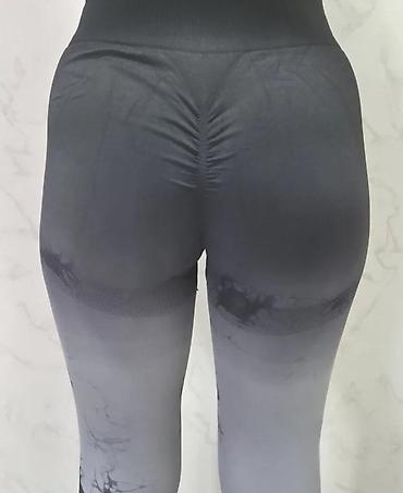 Helanke, biciklistički šortsevi: Ženske sportske helanke – visoki struk, bez šavova, elastične - — 5