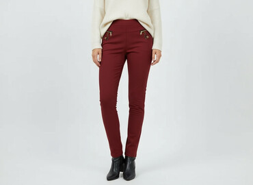 spodnie lidl damskie: Material trousers for women, size M
