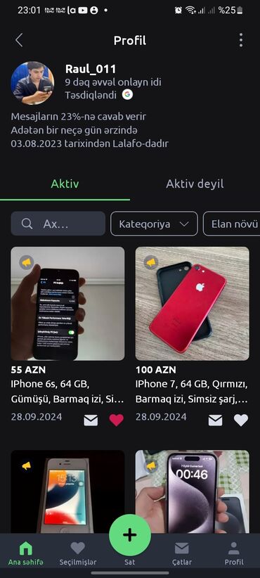 ref iphone: IPhone 16 Plus, 256 GB, Ağ, Zəmanət, Barmaq izi, Simsiz şarj