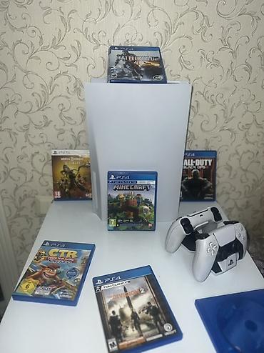 Sony PlayStation: Игровая консоль Sony PlayStation 5 (версия с дисководом) в комплекте с — 4