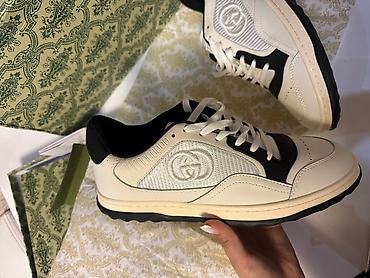 большемеры: Кроссовки, 40.5, Gucci, Новый, цвет - Белый, Самовывоз — 2