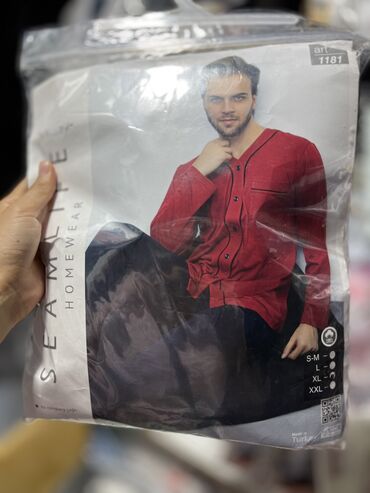 Домашние костюмы: Мужская пижама с шортами Со штанами С длинным и с коротким рукавом — 12