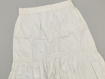 biała spódnice z zakładkami: Spódnica, M, stan - Dobry