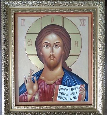 Другие предметы коллекционирования: Иконы писанные, венчальные: Пресвятой Богородицы Спасителя Господа — 25