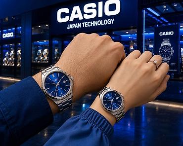 qol saatlari type 1: Casio Quartz cüt saatlar – “Japan Technology” - Model: Casio Quartz — 6