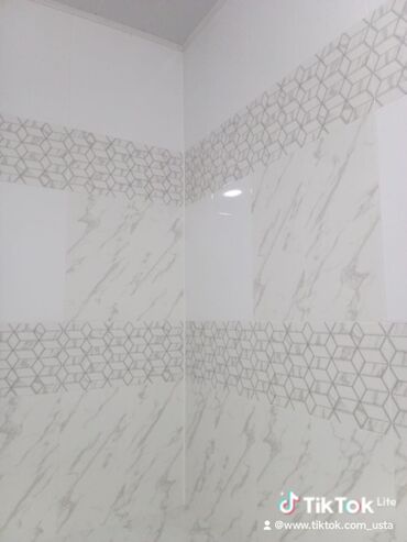 Kafel və metlax: Kafel metlax işləri - Ölçü: iri formatlı düzbucaqlı plitələr (divarda — 7