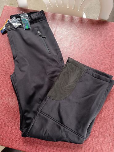 Pantalone: NOVE CRIVIT zimske softshell pantalone – crne - Topao flis postava s — 1